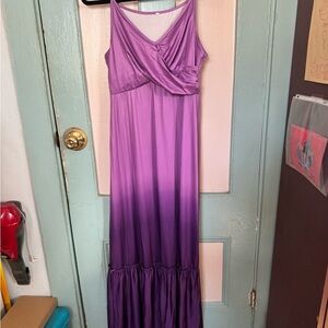 Chic Purple Maxi Dress